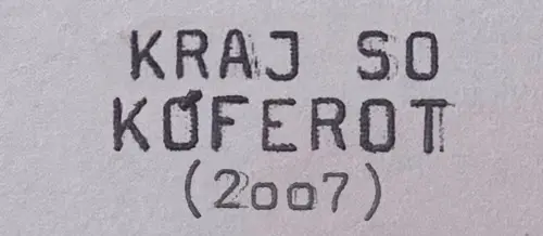 Handrwitten text for kraj-so-koferot