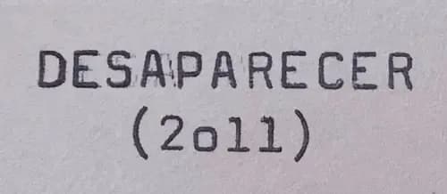 Desaparecer