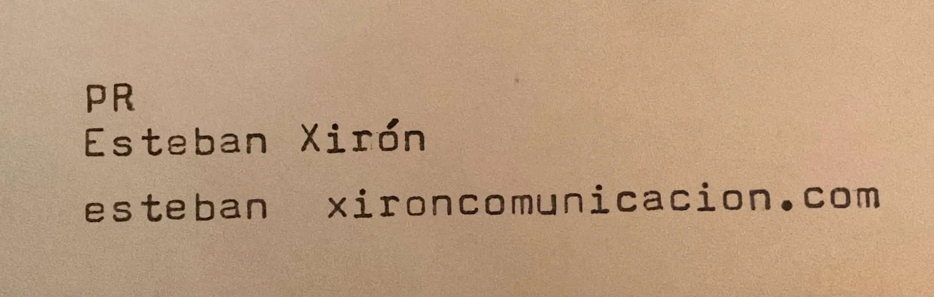 Esteban Xirón, esteban@xironcomunicacion.com